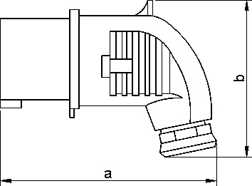 Rysunek - Wtyczka izolacyjna przenośna kątowa IP44 16A/250V